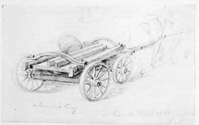 Brouwerswagen in Francis Street, 1833